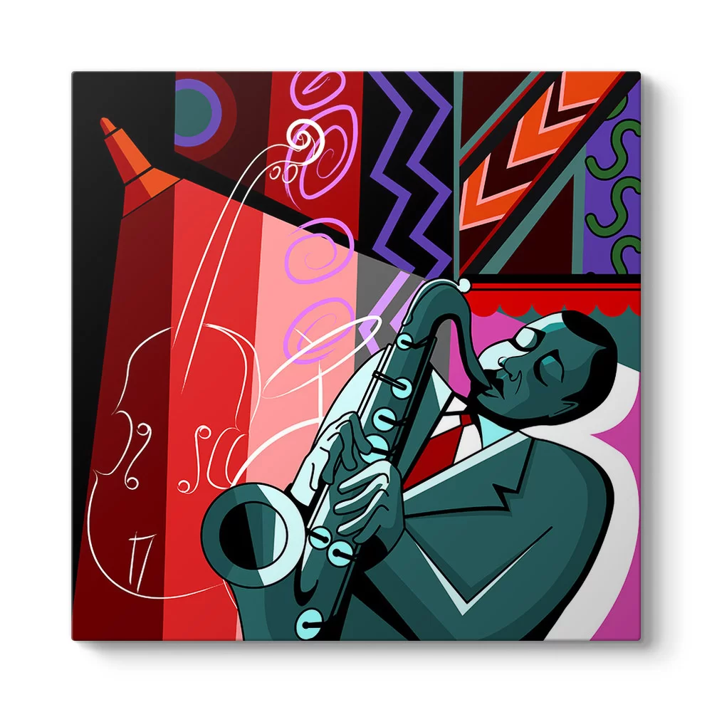 Saxophonist Tablosu - Model 3